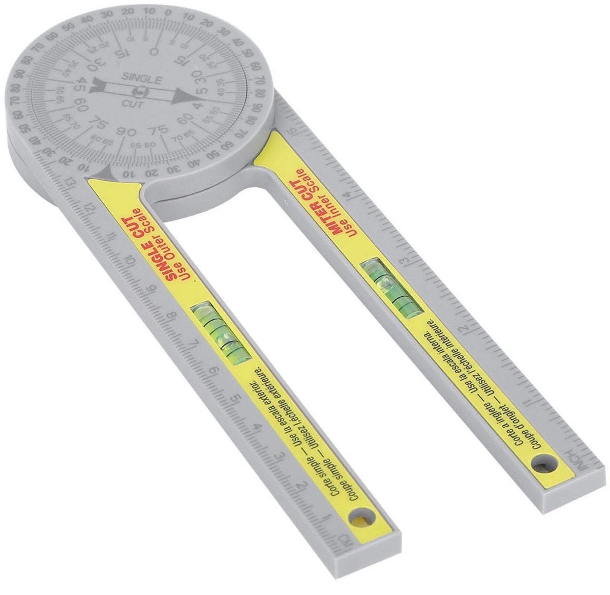 aladdien - Hoekmeter - Precisie Hoek Gauge - 360 Graden Draaibaar - Houtbewerking - Nauwkeurige metingen - Handgereedschap - Geschikt voor timmerwer..
