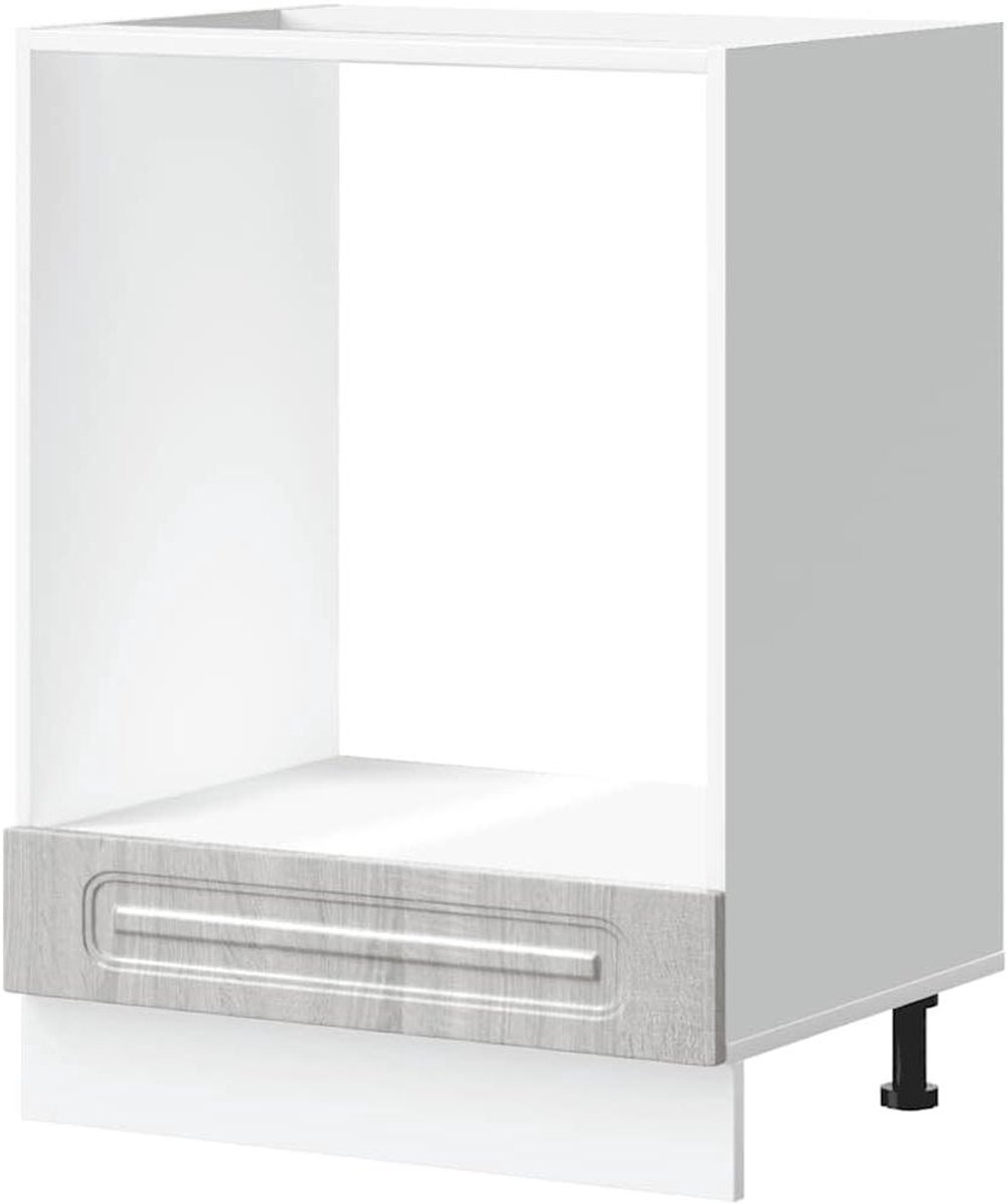 Ovenkast Keuken - Magnetronmeubel - Keuken Organiseren - Verstelbare Poten - 60 cm Breed - Grijs