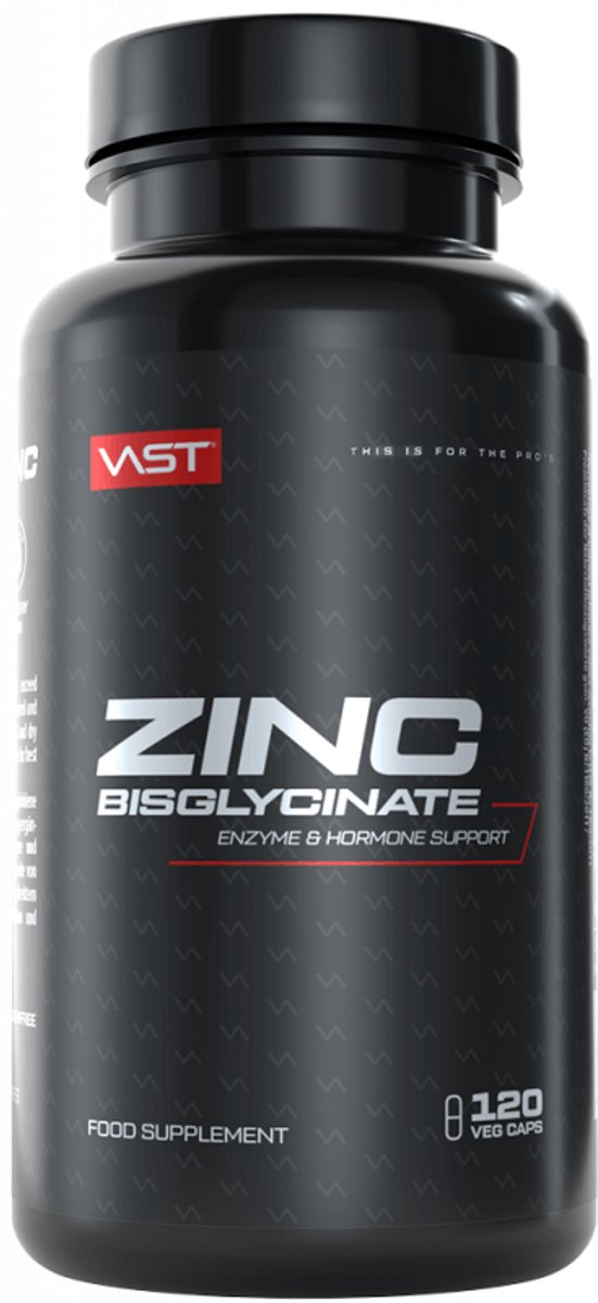 VAST Zinc Bisglycinate (120 vCaps) Unflavoured - Vitaminen, mineralen & gezondheid - Mineralen