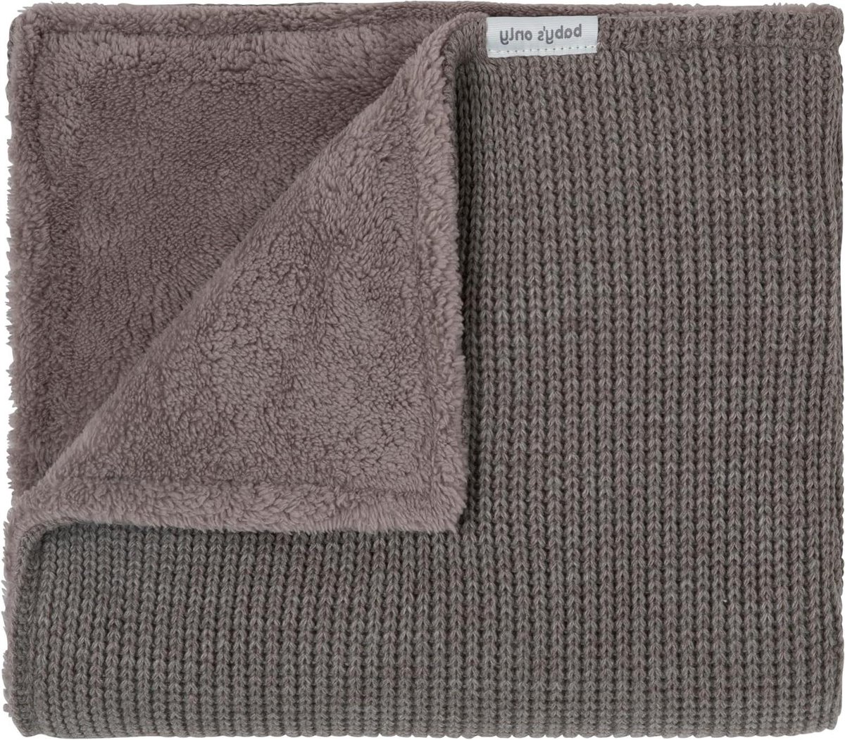 Ledikantdeken teddy - Baby deken - Babykamer inrichten - Zachte teddyvoering - 100x135 cm - Hazelbruin