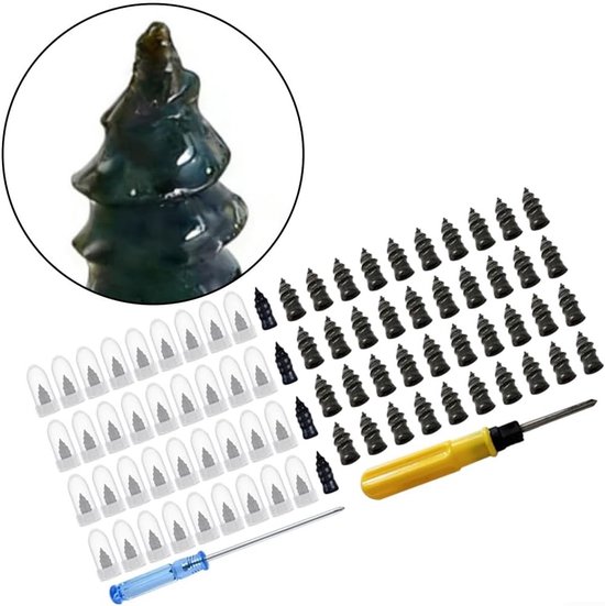 Band Reparatie Set - Rubberen Schroeven - Onderweg Repareren - Sterke Afdichting - 2 Maten - Blauw — afbeelding 3