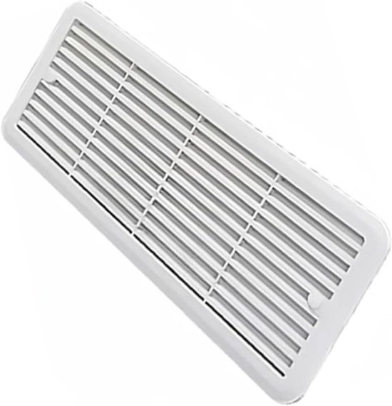 Ventilatierooster Koelkast - Rooster Caravan - Optimale Luchtstroom - Eenvoudige Installatie - 483 x 186 mm - Wit Zwart — afbeelding 4