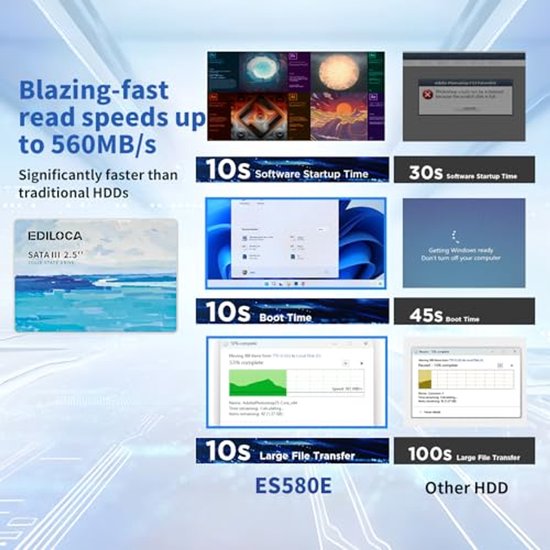 240 GB interne SSD 2,5 inch SATA III met hoge leessnelheid — afbeelding 3