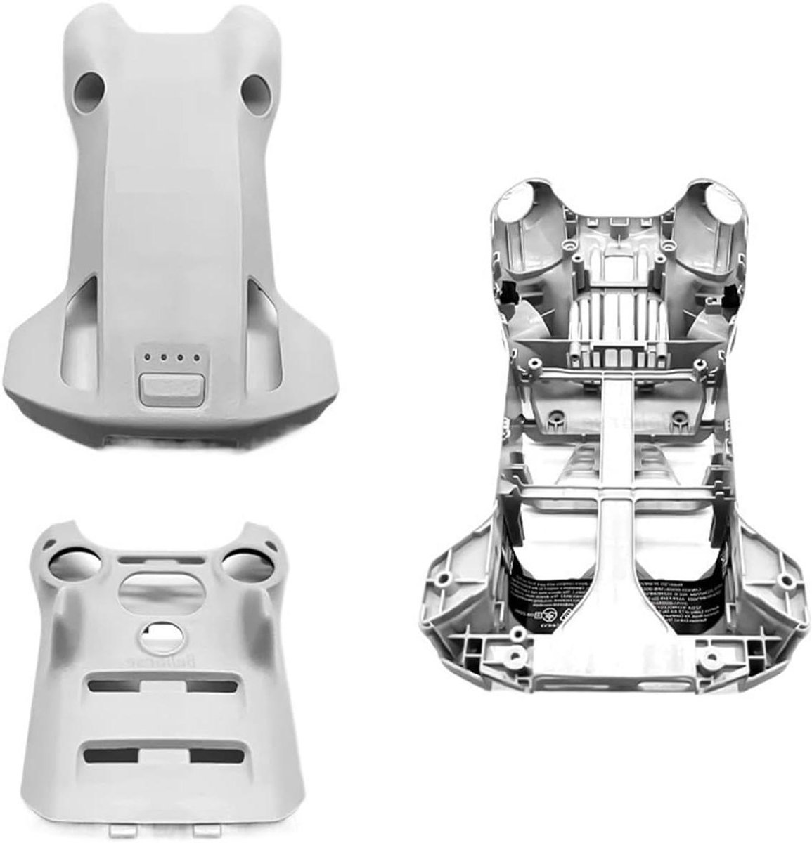 Drone Body Shell - Frame Onderdelen - Drone Reparatie - Originele Pasvorm - 3 Delig - Zwart