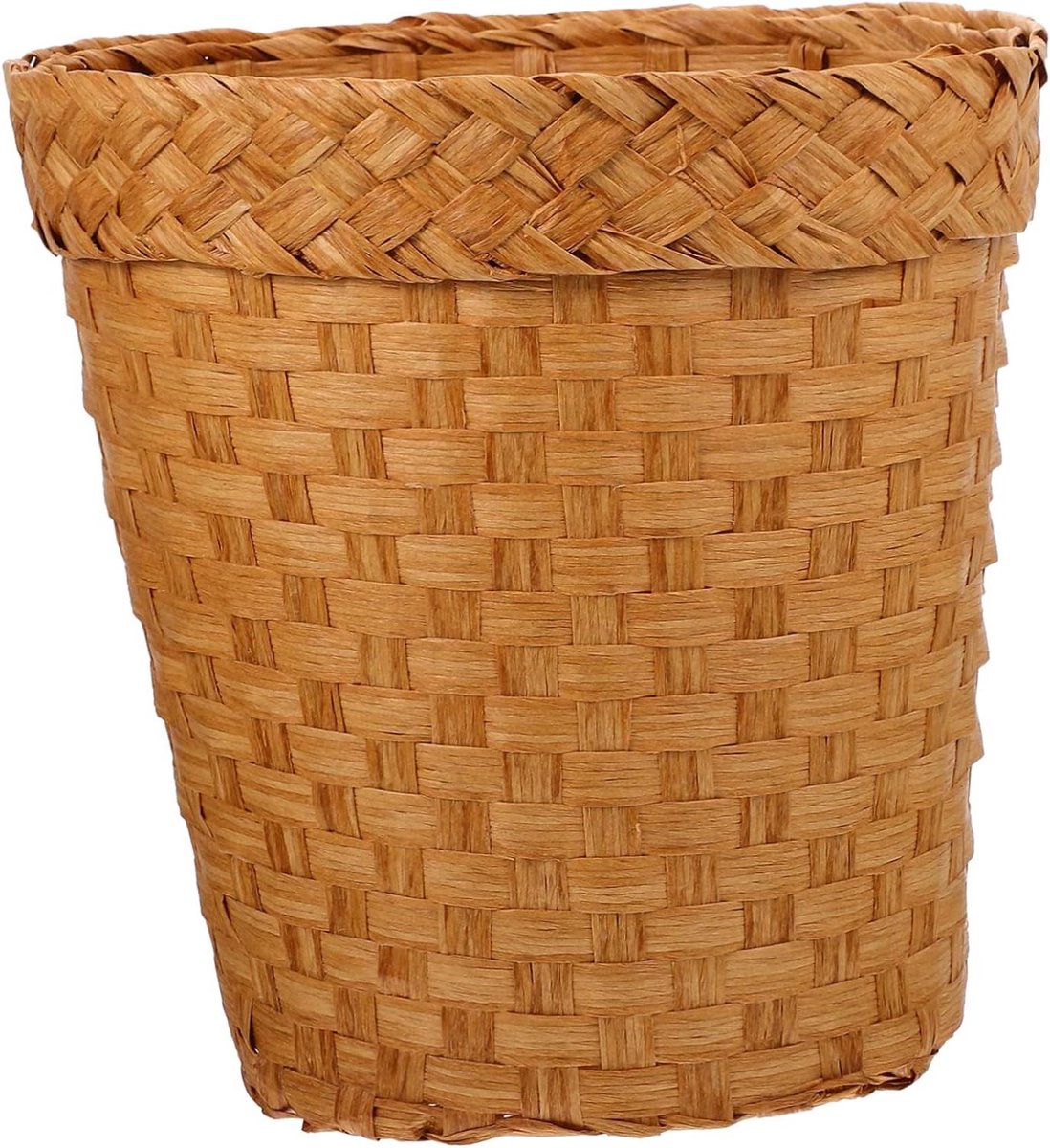 Wasmand - Opbergemmer - Kamer Opruimen - Gevlochten Papier - Groot Formaat - Khaki