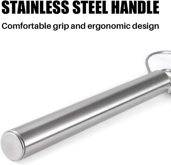 Roestvrijstalen Mixer - Deeggarde - Bakken van Brood - Ergonomisch Ontwerp - 295 cm - Zilver van Merkloos — afbeelding 4