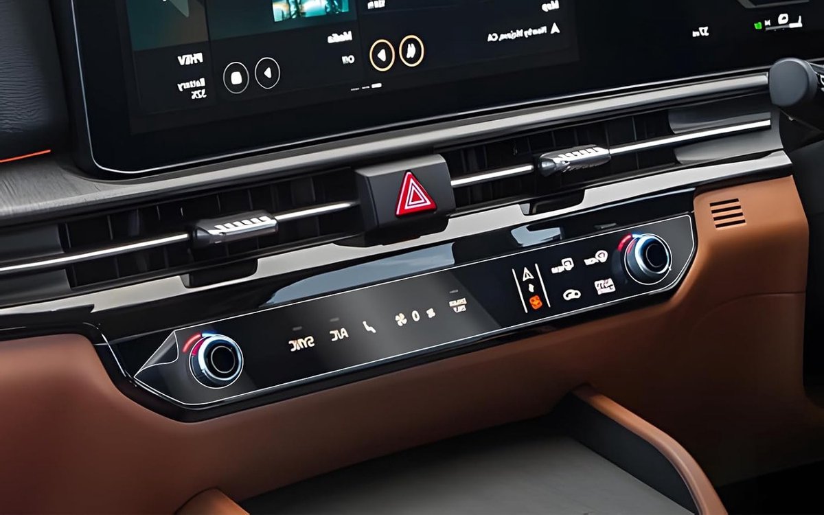 Screen Protector voor Airconditioning en A/C Systeem, Nano Plastic, 6H, Krasbestendig, Set van 2, Geschikt voor Sportage NQ5 en EV6