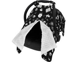 Gothic Baby Auto Stoel Luifel Cover Multi Gebruik Verpleging Cover Voor Moeder Nursing Borstvoeding Covers Pasgeboren Goth Douche Gift