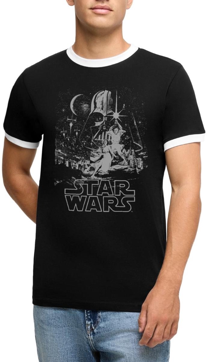 Star Wars Darth Vader Mannen Contrast Shirt