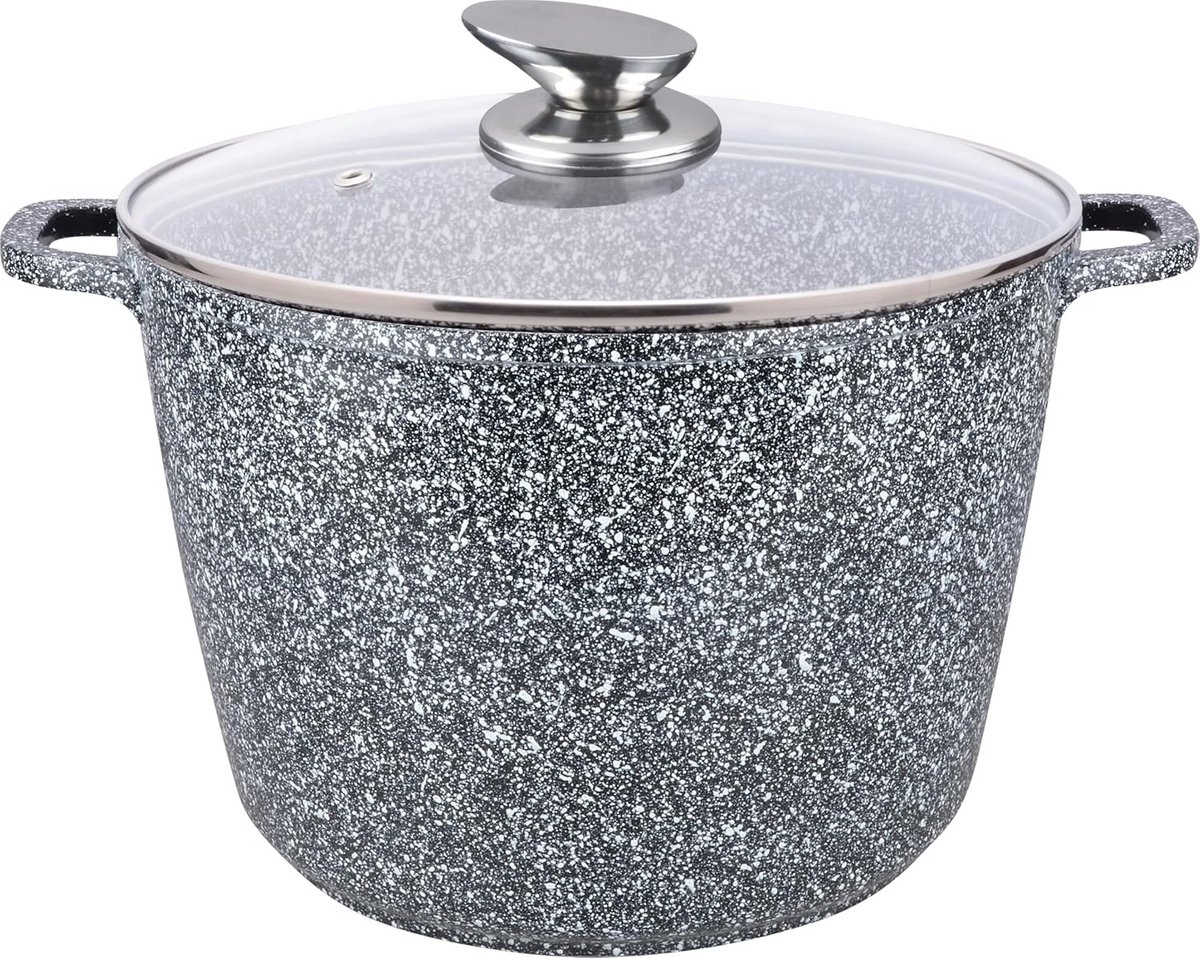Kookpan 28 cm 10,5 l Aluminium Antiaanbaklaag Geschikt voor alle Warmtebronnen Inclusief Inductie