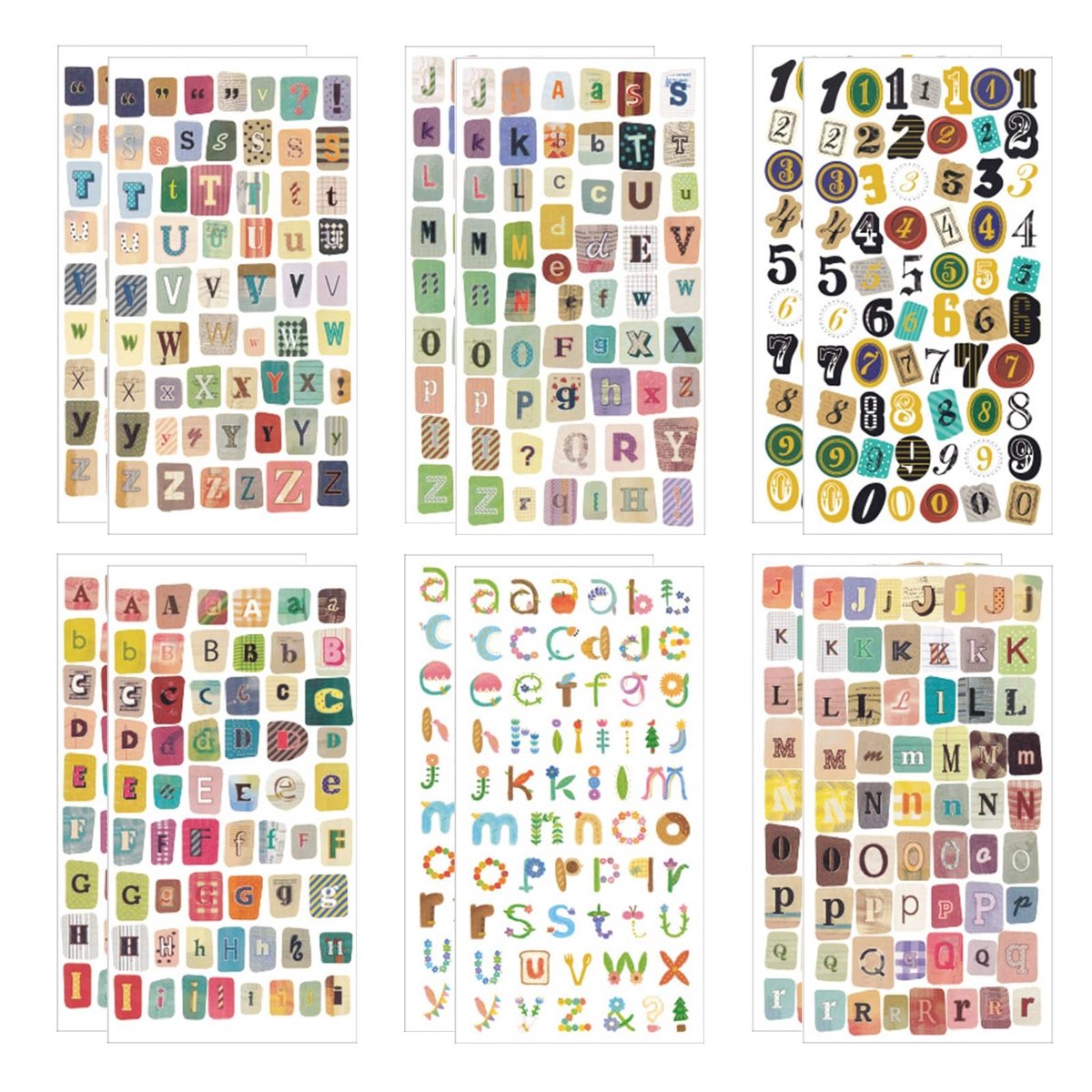 aladdien - Vintage Letterstickers - Zelfklevende Plakletters - Perfect voor Scrapbook en Journal - Decoratie - Creatief en veelzijdig - Geschikt voo..
