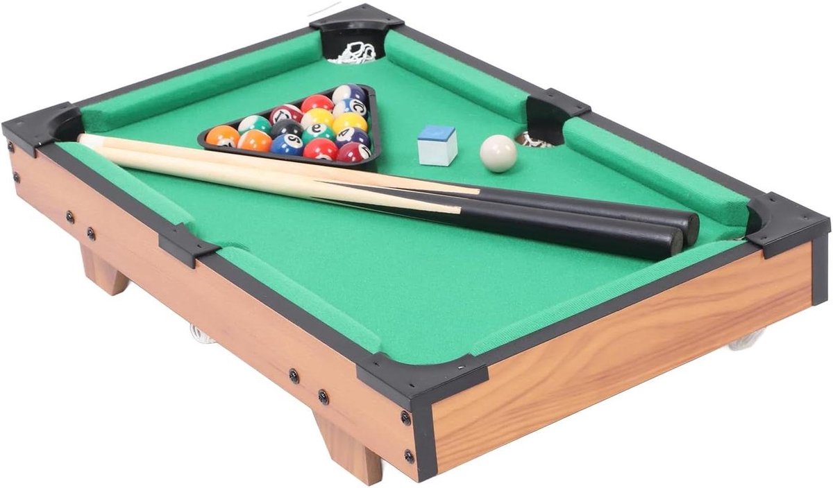 Minipooltafel - Mini biljartspel - Binnen en buiten - Compleet spel - 57 cm - Niet gespecificeerd