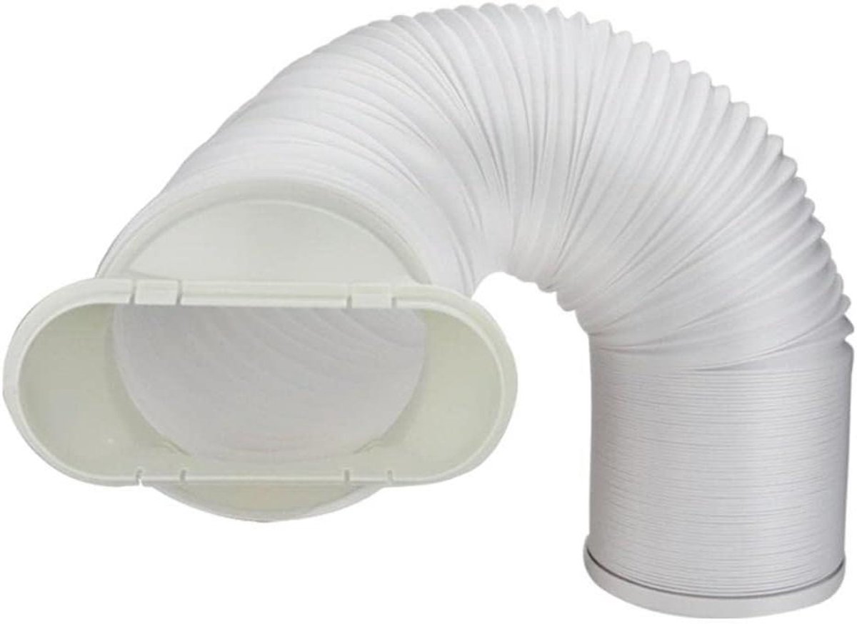 Airco Afvoerslang - Mobiele Airco Slang - Koel Blijven - Verstelbare Lengte - 1.5 Meter - Wit