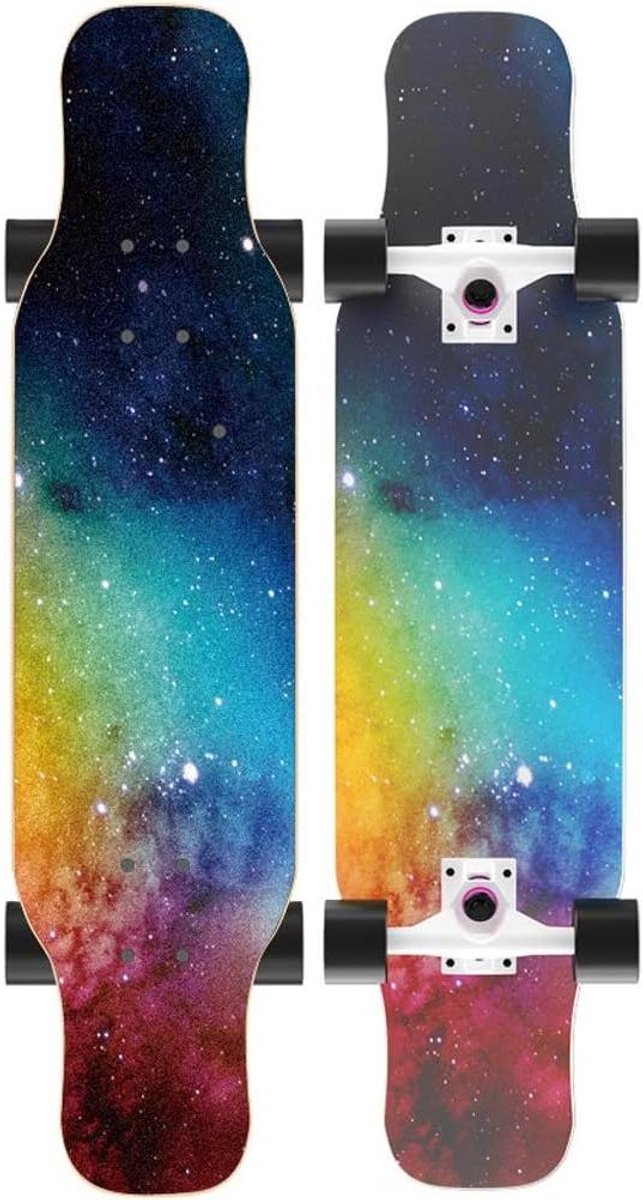 Compleet Skateboard Cruiser Board Straat Gebruik Dubbele Kick Concave 7-Laags Hout Flash Wiel