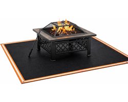 Jamestown Supply Company Fire Pit Mat | 67" x 60" | Triple Thickness | Grill Mat | BBQ Mat | Ember Mat | Protection from Hot Embers for Your Patio, Lawn, Camping, Grass and Deck