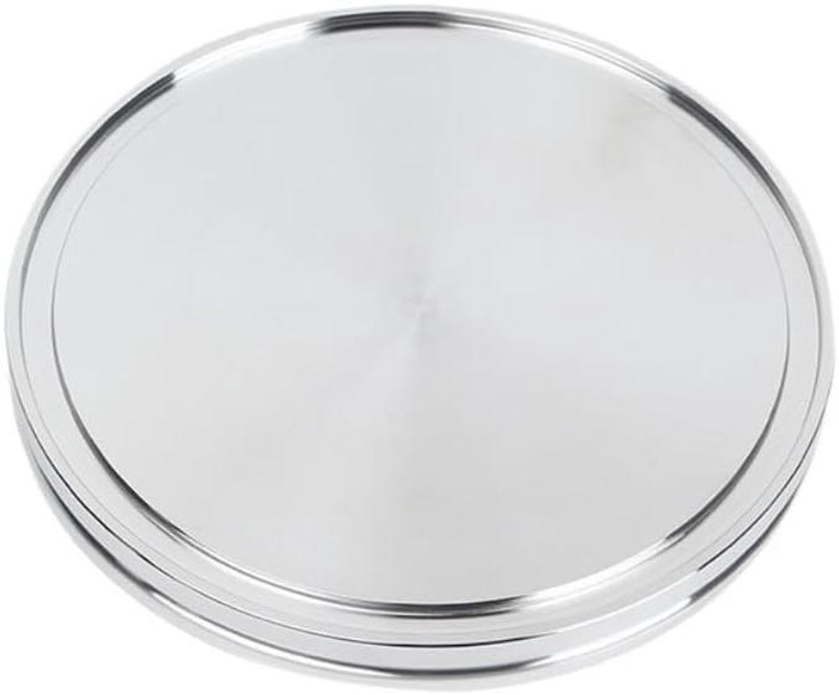 Blindplaat RVS - Afsluitplaat Flens - Vacuüm Systeem - Roestvrij Staal - ISO80 - Zilver