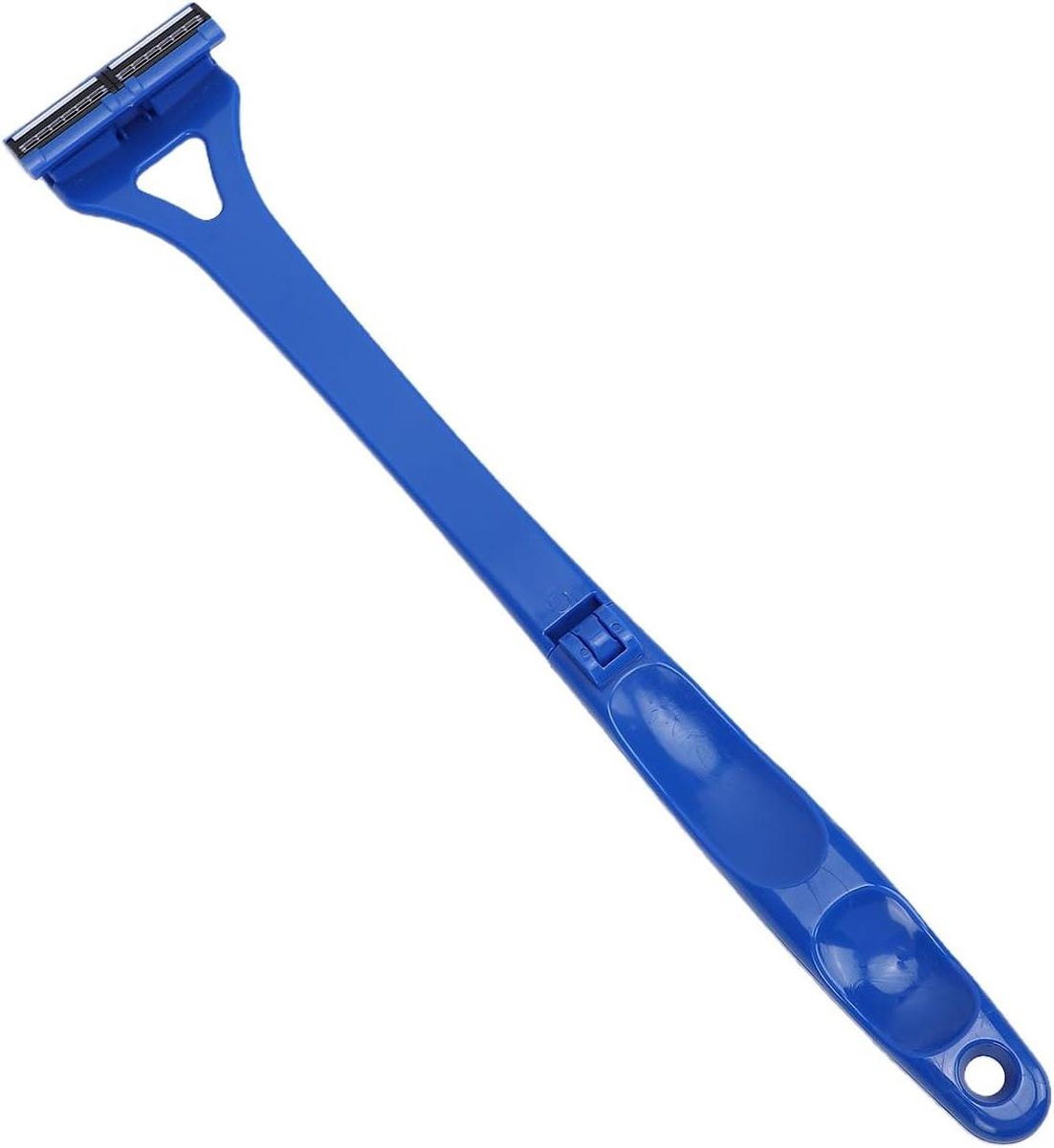 Terughaartrimmer Opvouwbaar - Lange Handgreep Trimmer - Lichaamsontharing - Ergonomisch Ontwerp - 44cm - Blauw