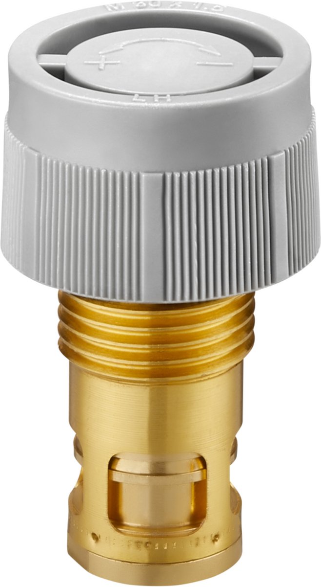 OVENTROP Ventielinzetstuk GHQ met Q-Tech voor compactradiatoren, 10-170 l/h, G 1/2 AG, M 30 x 1,5, met frontale zittingafdichting, 1019080