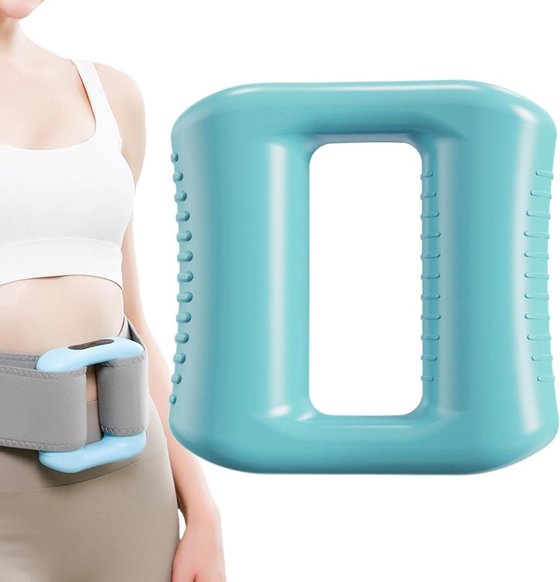 Elektrische Massager - Massageapparaat Ring - Spierontspanning - Stil en Ergonomisch - 135x136 mm - Wit