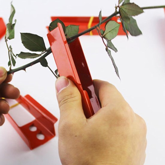Rozen verwijderaar - Bloemtang - Doornen verwijderen - Efficiënt ontwerp - 1 stuk - Rood — afbeelding 4