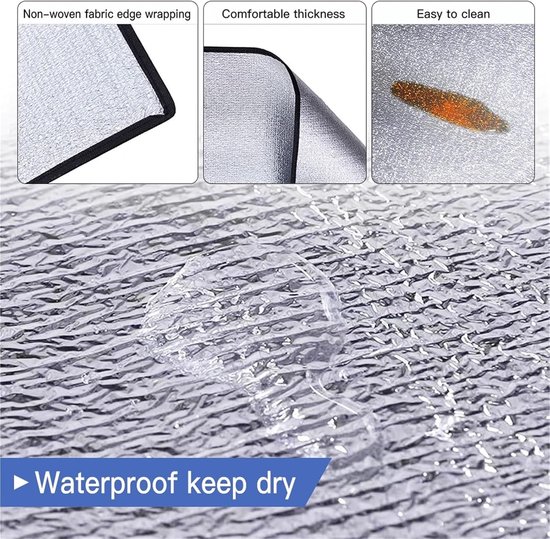 Waterproof Camping Mat Ourdoor Blanket Beach Mattress Sleeping Mat Aluminum Foil EVA Foam Mat Aluminum Camping Mat — afbeelding 3