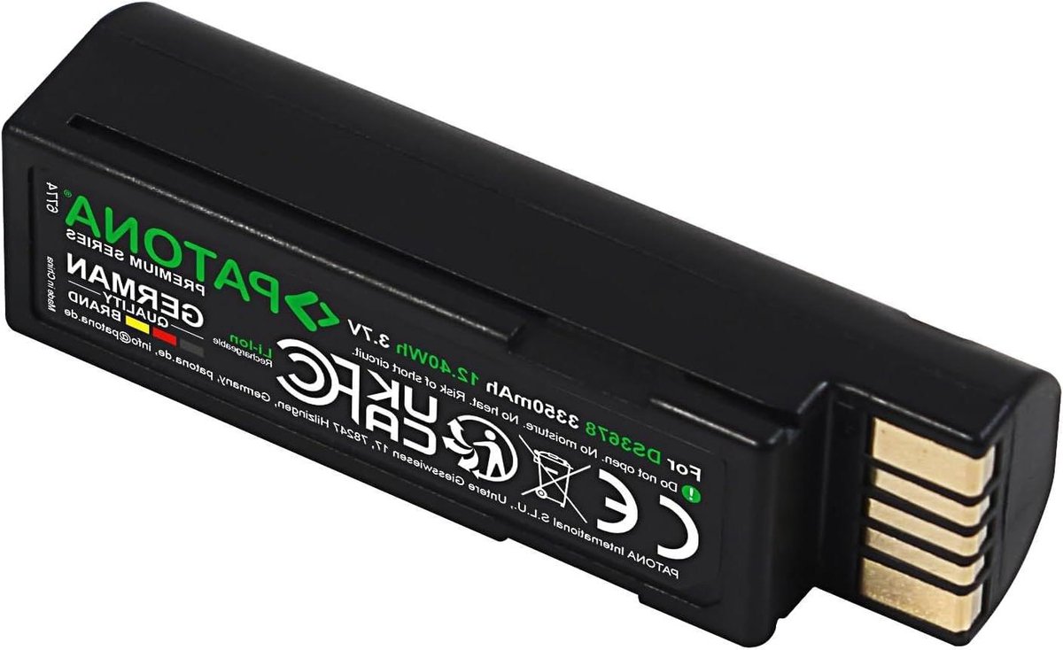 Scanner Batterij - Reserve Energie - Mobiel Werken - Hoge Capaciteit - 3350mAh - Zwart