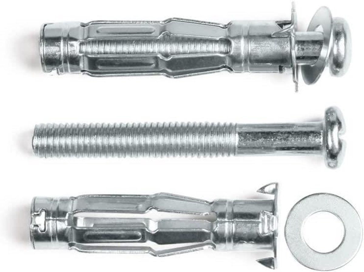 Uitbreidingsschroeven - Bevestigingspluggen - Muurbevestiging - Holle muurankers - M4 M5 M6 M8 - Metaal