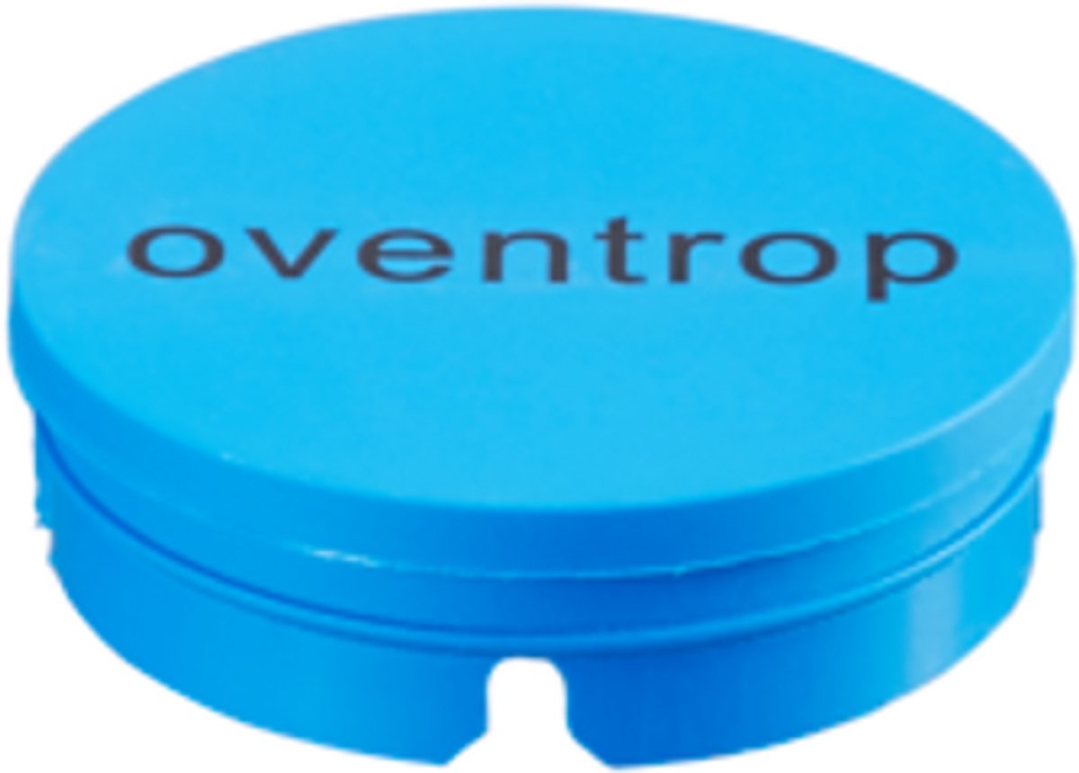 OVENTROP Afdekkap, blauw voor Optibal kogelkranen met verlengde draaiknop van kunststof, DN 10 en DN 15, 10 stuks, 1077171