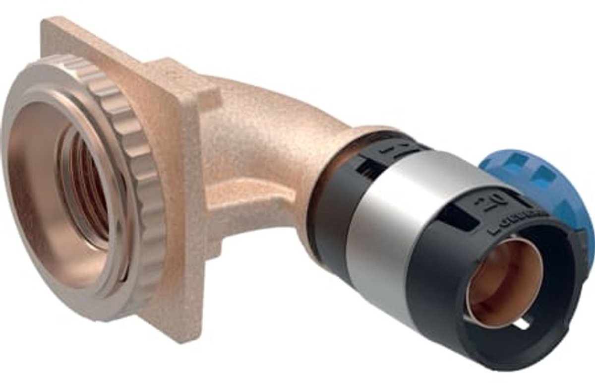Geberit FlowFit haakse aansluiting 90° voor UP-spoelreservoir, DN 12, 620.890.00.1