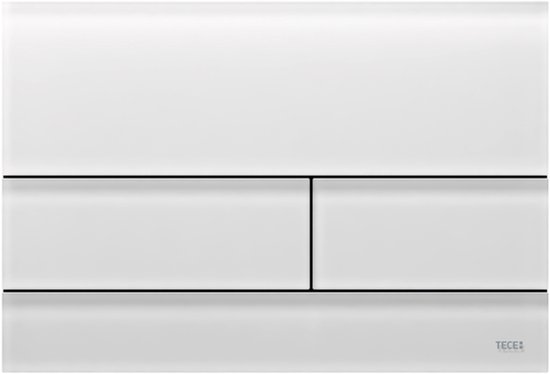 TECE TECEsquare II WC-bedieningsplaat Dual-flush-techniek, Glas wit gesatineerd, 9240824 — afbeelding 2