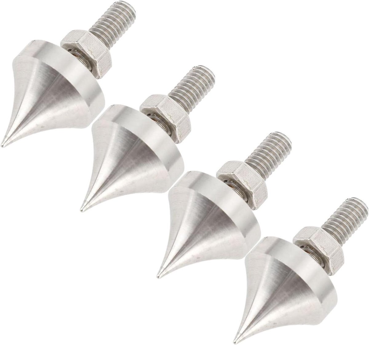 Luidspreker Isolatievoeten - Hifi Spikes - Geluid Verbeteren - Verstelbaar Ontwerp - M12 - Zilver