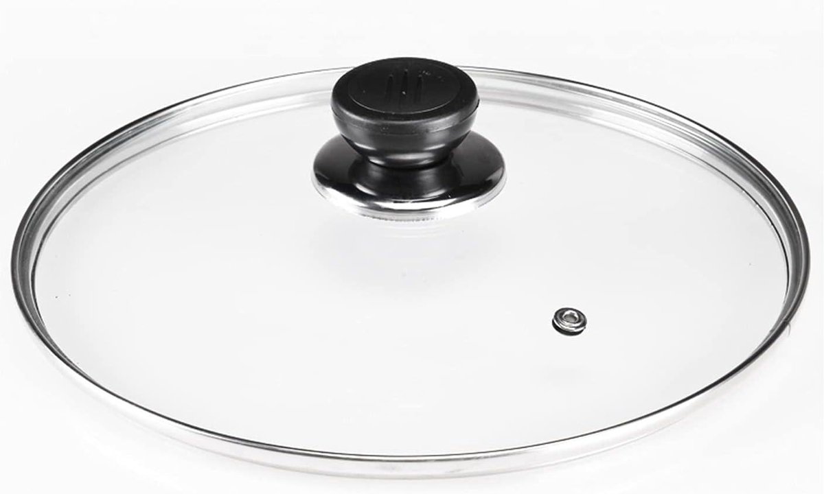 Potdeksel - Deksel Glas - Koken - Lekvrij Ontwerp - 22cm - Transparant