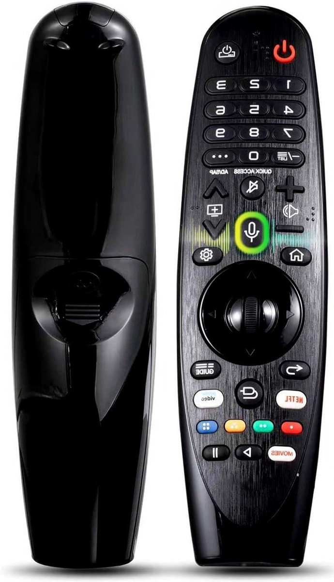 Universele Afstandsbediening - Voice Magic Controller - TV Bediening - Spraakzoeken Functie - 12 Meter Bereik - Zwart