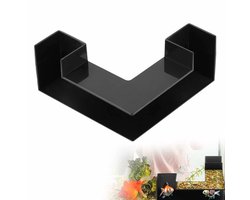 Aquarium Decoratie - 12,5 x 12,5 x 5,7 cm - Aquariumgrot - Aquariumtunnel - 2 Ingangen - Verstopplaats voor vis en garnalen - Ondergrondse tunnel voor aquarium - Ornamenten - Ornamenten voor Aquaria - Voor zoet water en zeewateraquaria