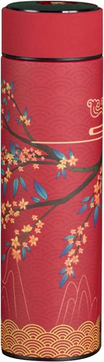 Thermosbeker - Slimme Mok - Drinken Warm Houden - LED Temperatuur Display - 1.5 Liter - Rood