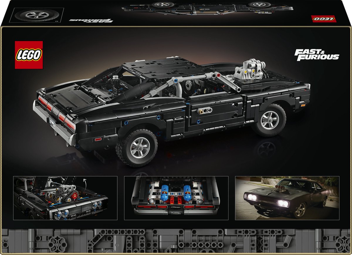 LEGO Technic Fast and Furious Dodge Charger R/T Auto Bouwpakket voor Volwassenen 42231 — afbeelding 14