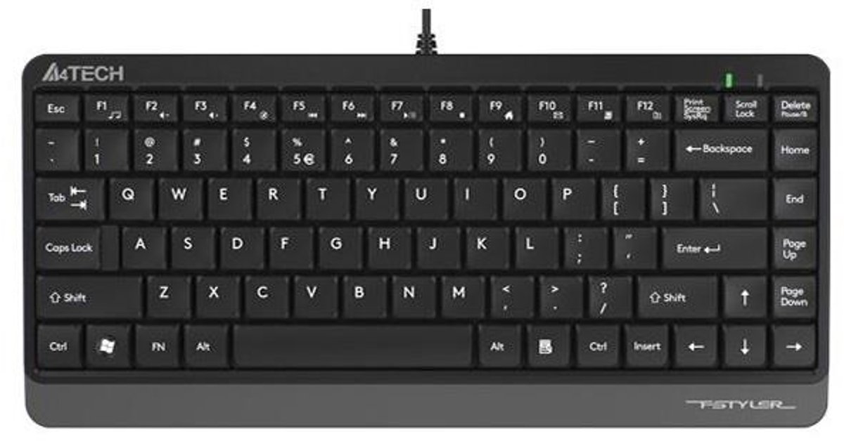 A4 TECH TECLADO (Ingles) FSTYLER FK11 GRIS A4TKLA46787