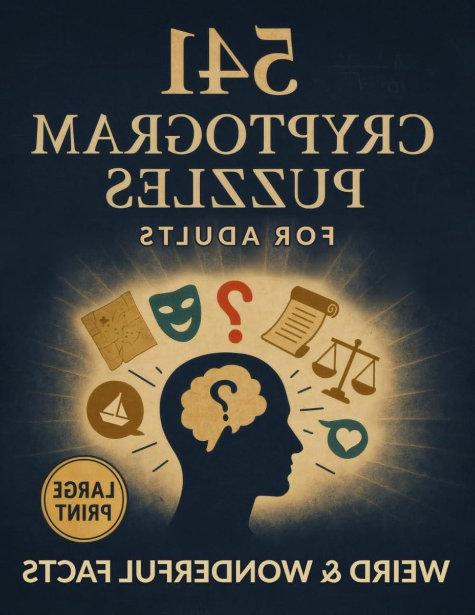541 Cryptogram Puzzles for Adults: Large Print Puzzle Book Filled with Fun Facts, Debunked Myths, Weird Laws, and More