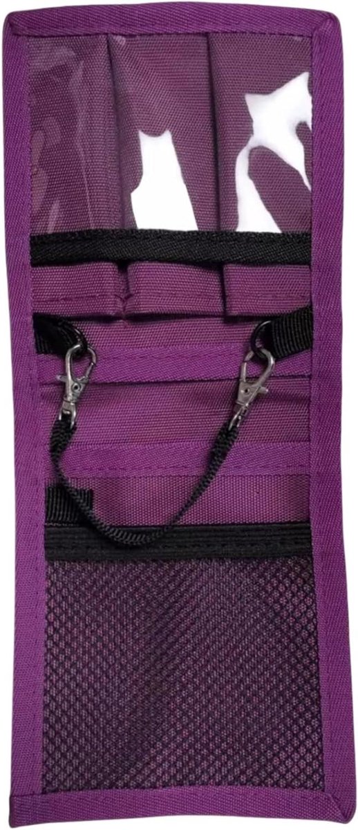 Medische Pouch - Verpleegkundige Tas - Efficiënte Werkorganisatie - Multi Compartiment Ontwerp - 26 X 115 Cm - Paars