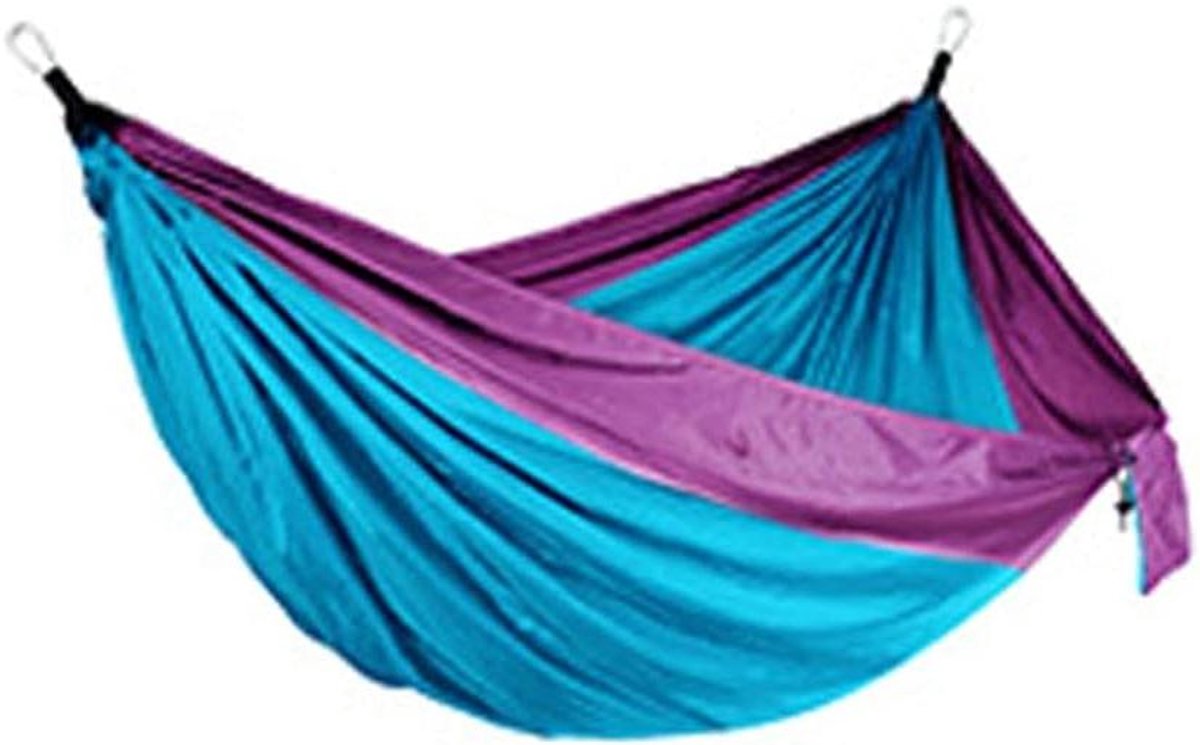 Campinghangmat, stiksels Kleur Outdoor Reishangmatten Ultralichte draagbare reishangmatten voor buitenkamperen Wandelen Backpacken 300 kg Draagvermogen (Kleur: U)