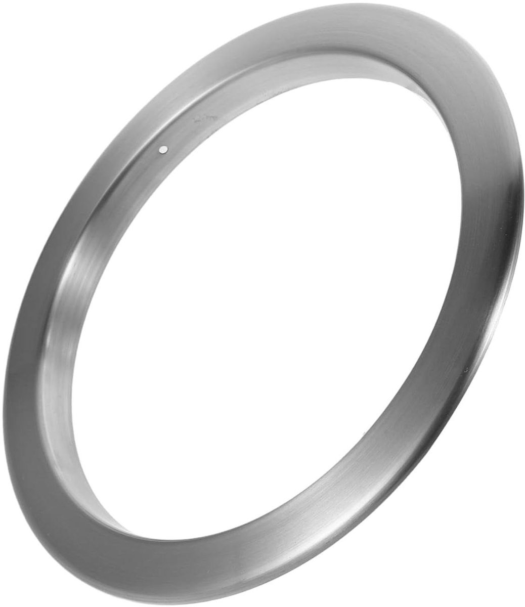 Prullenbak Dekselring - Inbouw Afvalring - Keuken Afval Verwerken - Roestvrij Staal - 23.8 cm Buitendiameter - Zilver