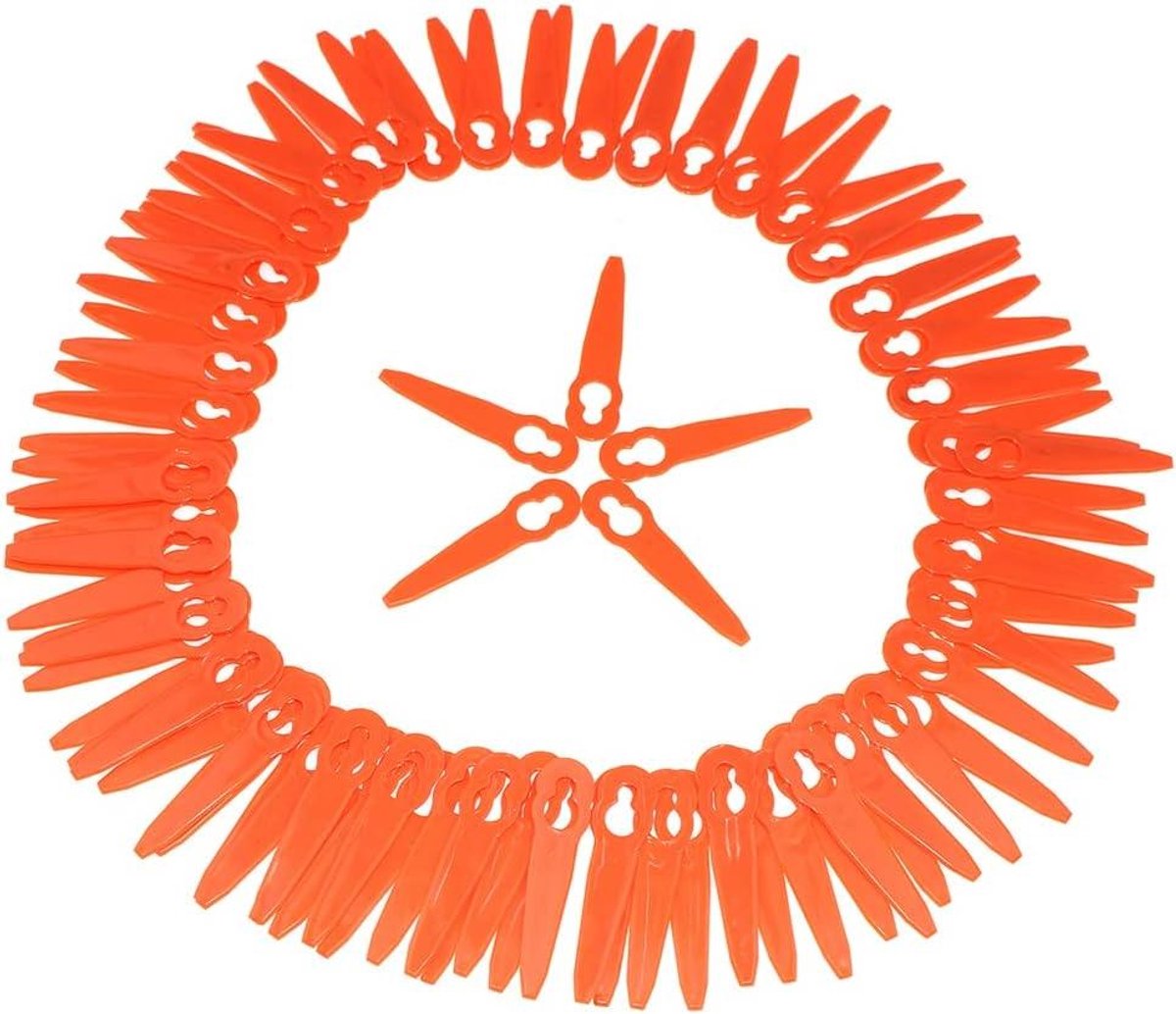 Reservemessen Grastrimmer - Snijbladen Set - Gazon Onderhoud - Precisie Pasvorm - 3 Stuks - Zwart
