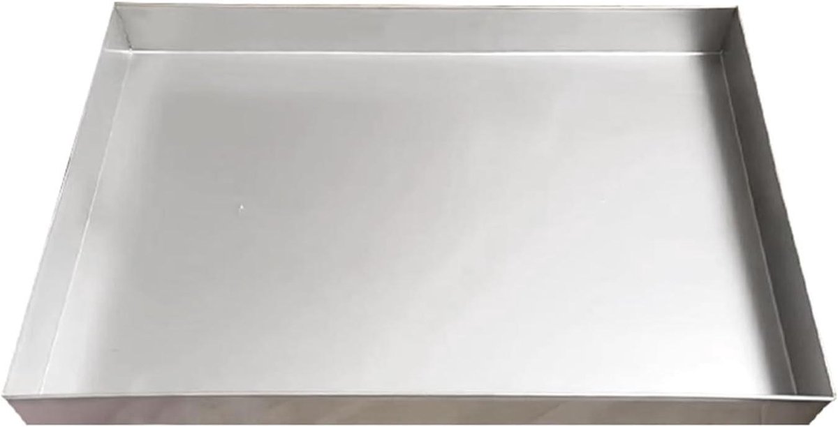 Opvangbak Wasmachine - Lekbak Water - Apparatuur Beschermen - Roestvrij Staal - 90x70cm - Zilver