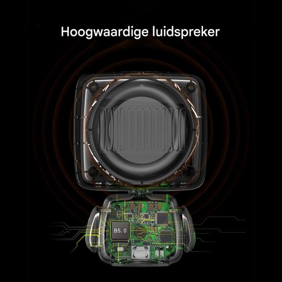 Draadloze Speaker - Robot Vorm - Muziek Luisteren - Waterdicht Ontwerp - Compact Formaat - Wit — afbeelding 5