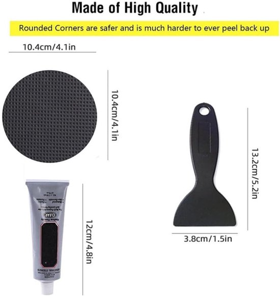 Trampoline Reparatie - Scheur Herstel - Veilig Spelen - Industriële Lijm - 20 x 15 cm - Zwart — afbeelding 5