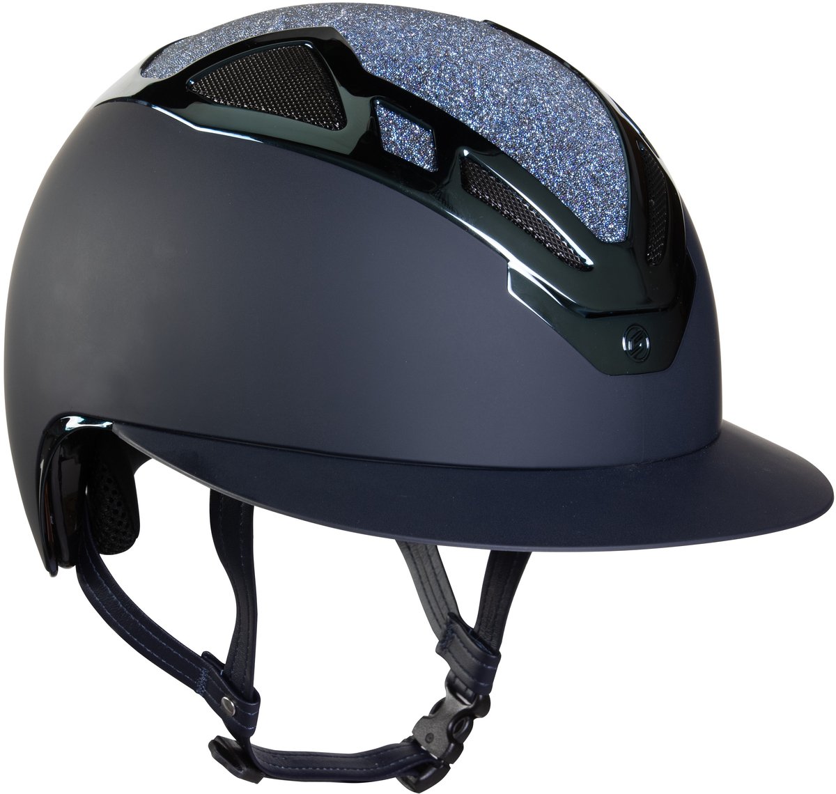 Suomy Apex Swarovski Dames Ruiterhelm Navy Blauw Mat - L