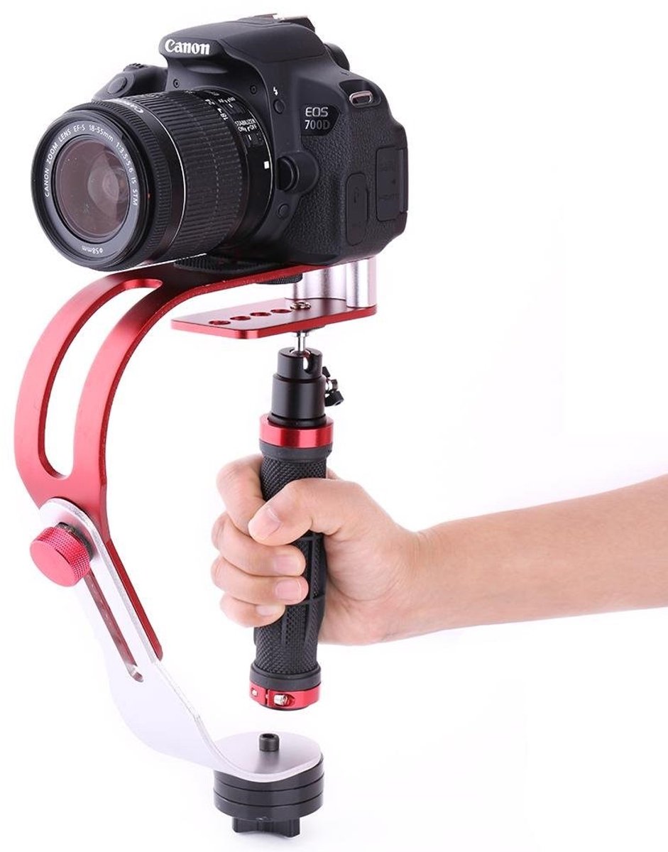 Dailygoods- Gimbal Stabilizer Professionele Video Stabilizer - Universele Handheld Stabilizer - Aluminium - Antislip Handgreep - Duurzaam - Vermindert Cameratrillingen - Videostabilisator