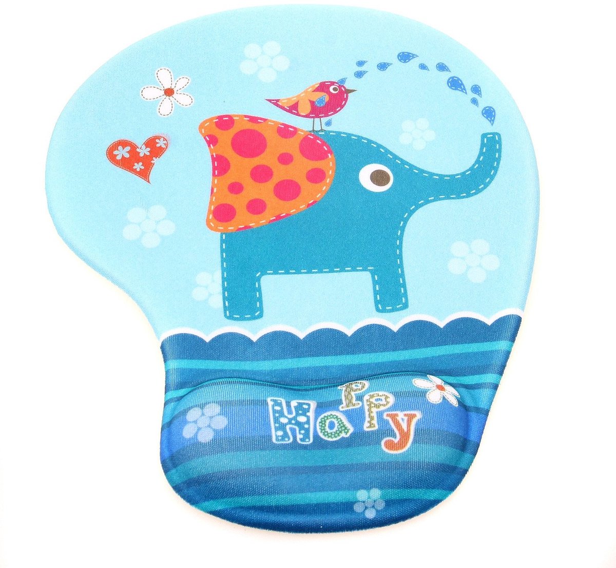 Dailygoods- Polssteun Ergonomisch - Muismat XXL - Gel Gevuld - Antislip Onderkant - Cartoonmotief - Lichtgewicht