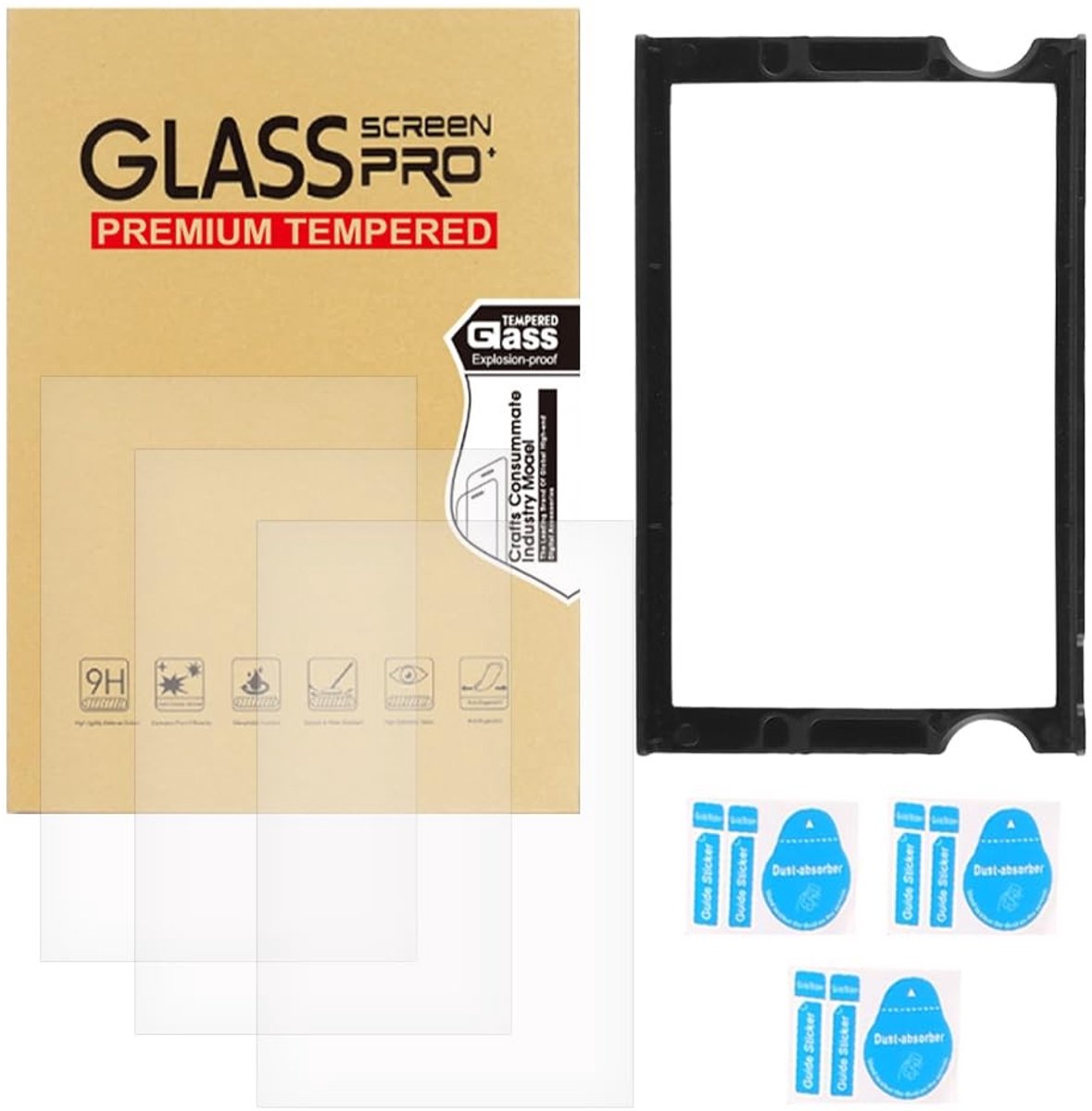 Dailygoods- Schermbeschermer 3x - Geharde Film - Anti-kras - Anti-vingerafdruk - Eenvoudige Installatie - Ultradun Glas - Screenprotector