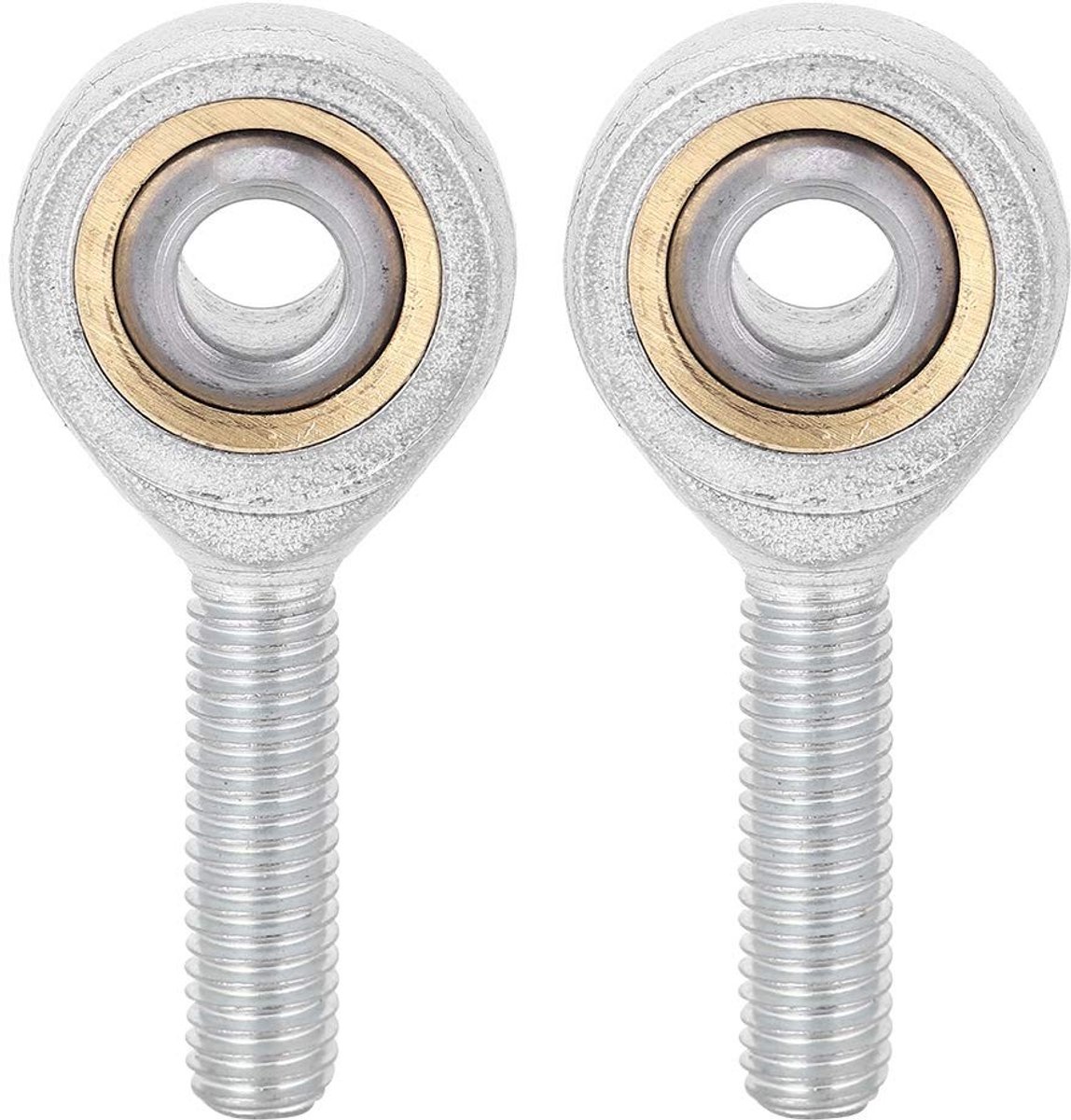 Dailygoods- Stangkop 2 Stuks - Scharnierend Lager - Binnendiameter 8 mm - Buitendiameter 24 mm - Lengte 54 mm - Corrosieweerstand - Glijlager